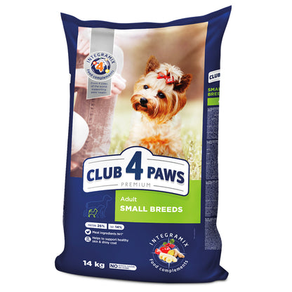 CLUB 4 PAWS Premium visavertis sausas maistas suaugusiems, mažų veislių šunims