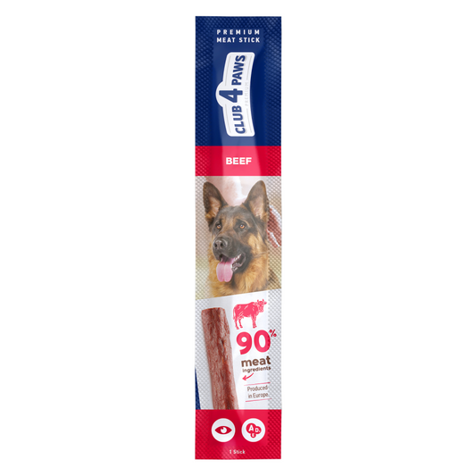 CLUB 4 PAWS Premium mėsos lazdelės šunims su jautiena, 12 g x 10