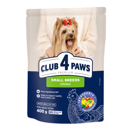 CLUB 4 PAWS Premium visavertis sausas maistas suaugusiems, mažų veislių šunims